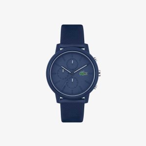 Lacoste 12.12 Chrono Blue Silicona Azules | 4675-EIMRL