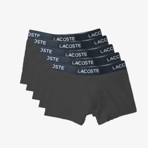 Lacoste 5-pack Stretch Algodon Trunks Gris | 6972-OAZLG