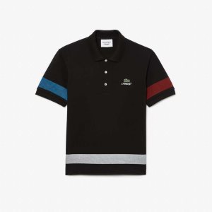 Lacoste AWAKE NY Color-block Algodon Pique Negras | 5623-WLVPD