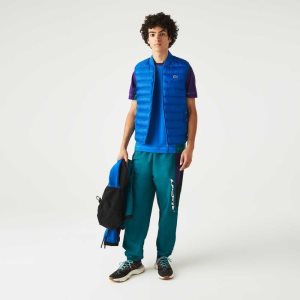 Lacoste Acolchado Agua-Repellent Vest Azules | 4617-TAZPW