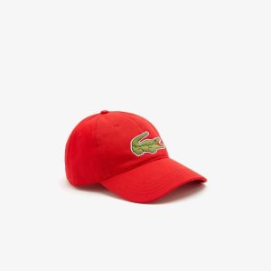 Lacoste Adjustable Organic Algodon Twill Rojas | 1706-TPGEI