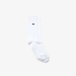 Lacoste Algodon Blend High-Cut Blancas | 7256-DCWNF