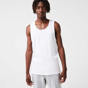 Lacoste Algodon Tank Top 3-Pack Blancas | 4793-YJVIT