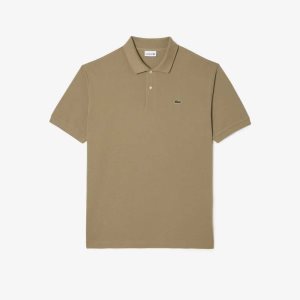 Lacoste Altas Fit Algodon Petit Pique Beige | 9072-LUXRM