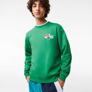 Lacoste Badge Organic Algodon Verde | 1762-KZLJF