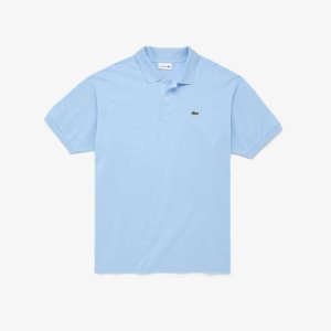 Lacoste Big Fit Algodon Petit Pique Azules | 9546-THPUA