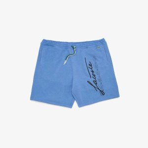 Lacoste Branded Algodon Azules | 6052-IZAEN