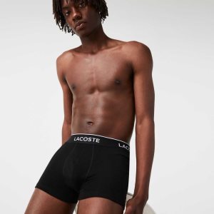 Lacoste Casuales Boxer Brief 3-Pack Negras | 5612-HTFAG