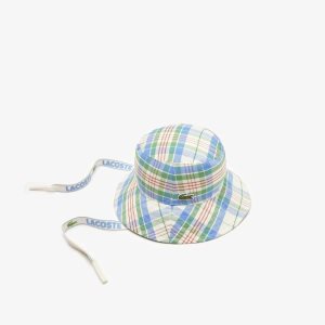 Lacoste Checked Bucket Blancas Verde Azules Naranjas Blancas | 8109-CLDBG