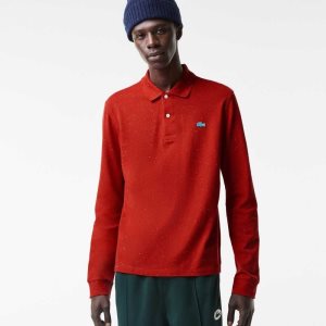 Lacoste Classic Fit Speckled Print Rojas | 5874-WOQBJ