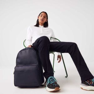 Lacoste Classic Petit Pique Backpack Azul Marino | 2853-VJFDC