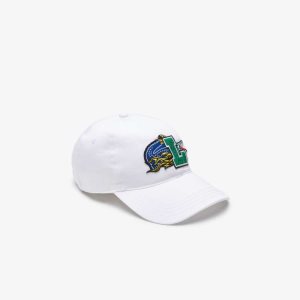 Lacoste Contrast Badge Blancas | 4105-BPRAI