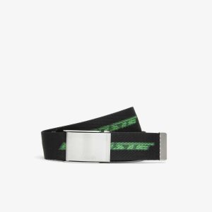 Lacoste Contrast Logo Print Belt Multicolor | 0569-VCJKF