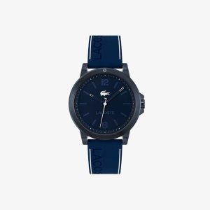 Lacoste Court 3 Hands Blue Silicona Azules | 8174-DMNWO