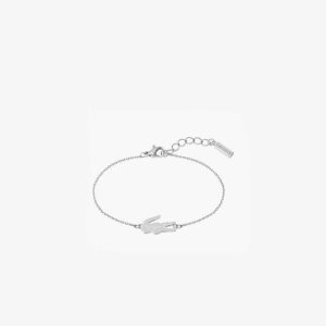 Lacoste Crocodile Bracelet Plateadas | 0826-YBIDJ