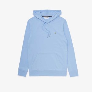 Lacoste Encapuchado Algodon Jersey Sweatshirt Azules | 0865-VHURK