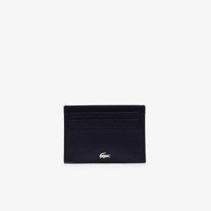 Lacoste Fitzgerald Cuero Card Holder Azul Marino | 0215-LBZMQ