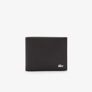 Lacoste Fitzgerald Cuero Six Card Wallet Marrones Oscuro | 7280-WRONK