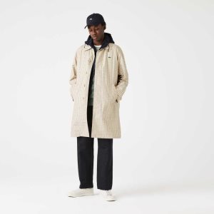 Lacoste Heritage 3-in-1 Check Trench Beige Blancas | 2951-JQSAF