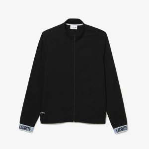 Lacoste High-Neck Organic Algodon Zip Sweatshirt Negras | 4817-RBMIV