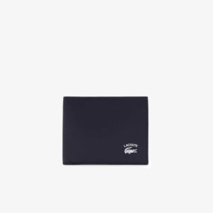 Lacoste Interior Card Slot Foldable Wallet Azul Marino | 4170-RDCPA