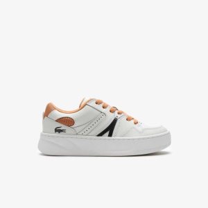 Lacoste L005 Cuero Blancas Marrones | 9241-JRAES