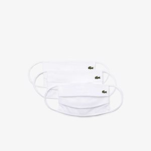 Lacoste L.12.12 Face Masks 3-Pack Blancas | 9305-TALSQ