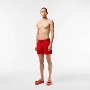 Lacoste Light Quick-Dry Swim Rojas Verde | 7281-PIHWD