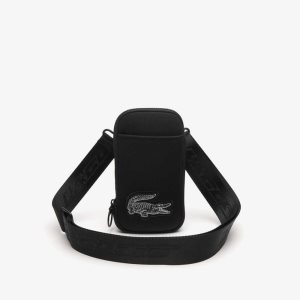 Lacoste Logo Correa Smartphone Holder Negras | 1608-ZTYRP