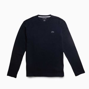 Lacoste Long Sleeve Lounge Azul Marino Azules | 7680-RLTPJ