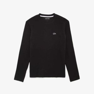 Lacoste Long Sleeve Lounge Negras | 4326-LIAZG