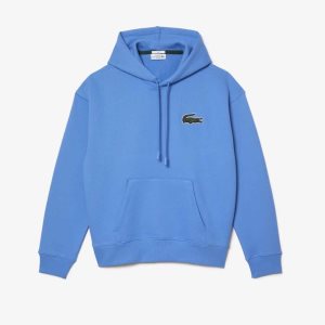 Lacoste Loose Fit Encapuchado Organic Algodon Azules | 5487-IPSRV