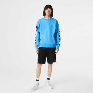 Lacoste Loose Fit Reflective Print Azules | 7695-JMSNK