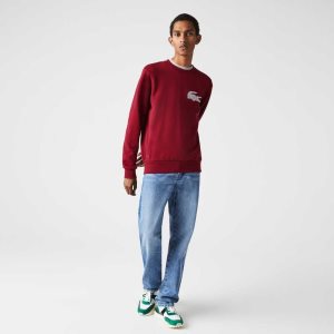 Lacoste Made In France Organic Algodon Fleece Burdeos | 9374-AUXWO