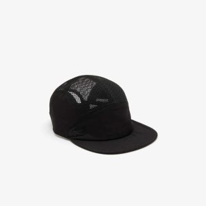 Lacoste Mesh Panel Soft Visor Negras | 9203-QRUJA