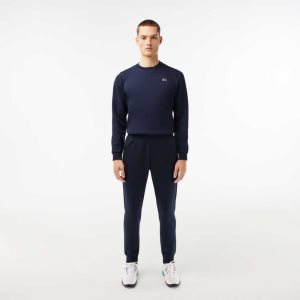 Lacoste Mesh Panels Trackpants Azul Marino Azules | 7390-UIANY