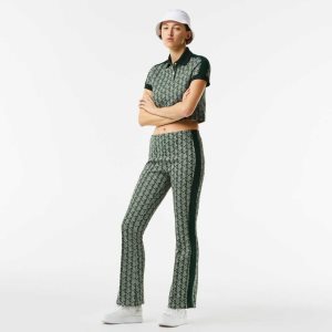 Lacoste Monogram Print Trackpants Verde Beige | 2650-HWXCR