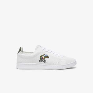 Lacoste Netflix Sex Education Carnaby Piquee Blancas Verde | 8436-QUKLN
