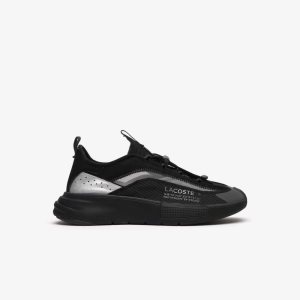 Lacoste Odyssa Lite Nylon and Mesh Negras Gris | 7423-RZASD