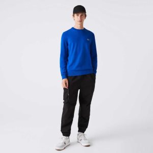 Lacoste Organic Algodon Crew Neck Azules | 7259-BXNFM