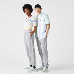 Lacoste Organic Algodon Fleece Jogging Gris | 4596-EBXOR