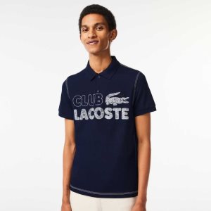 Lacoste Organic Algodon Printed Azul Marino Azules | 4251-CNPFG