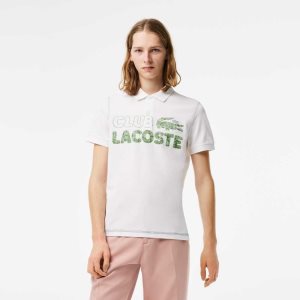 Lacoste Organic Algodon Printed Blancas | 4018-BQCDF