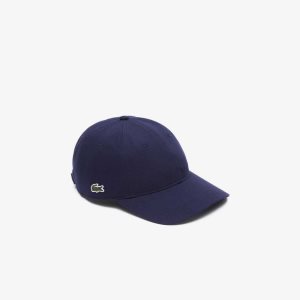 Lacoste Organic Algodon Twill Azul Marino Azules | 7415-UIMXB