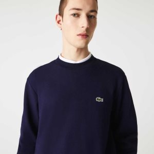 Lacoste Organic Brushed Algodon Azul Marino Azules | 6875-ZEAXG