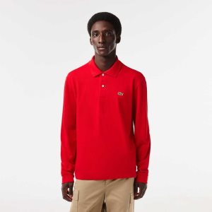 Lacoste Original L.12.12 Long Sleeve Algodon Rojas | 4759-BIVKR