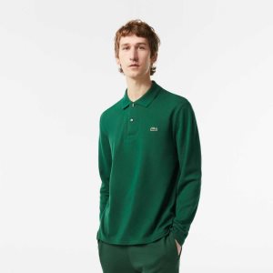 Lacoste Original L.12.12 Long Sleeve Algodon Verde | 8490-NDFXL