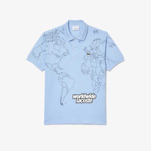 Lacoste Original L.12.12 Planisphere Azules | 2351-SJIXB