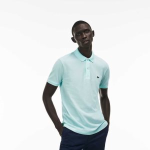 Lacoste Original L.12.12 Slim Fit Petit Pique Algodon Azules | 1823-EYBHS