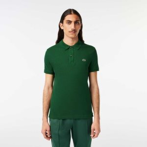 Lacoste Original L.12.12 Slim Fit Petit Pique Algodon Verde | 8142-GNZMC